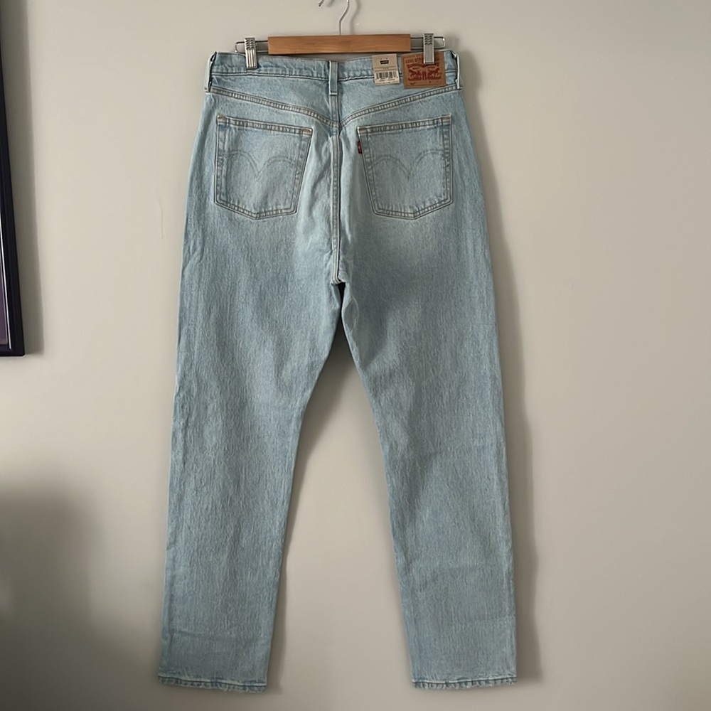 Levi's "501 Original" High-Rise Straight-Leg Light-Wash Jeans [NWT] - Picture 6 of 7